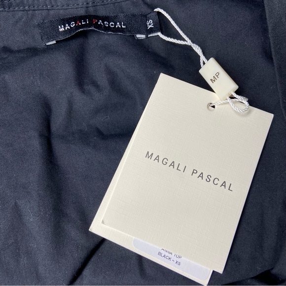 NEW Anthropologie Magali Pascal XS Extra Small Anna Puff Sleeve Belted Blouse - Picture 6 of 10